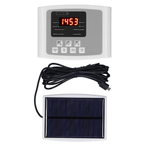 Automatisk Växtbevattningssystem med Tidtagning, Solenergi, USB-Laddning, Enpump, Automatisk Blombevattningsenhet