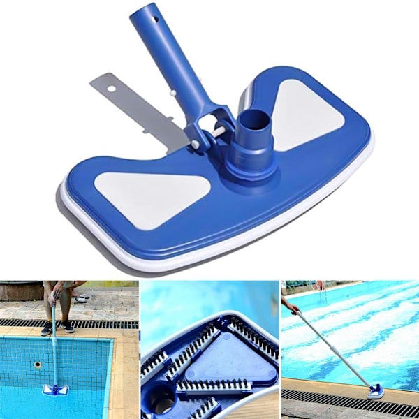 Poolstøvsugerhoved Forbindelse 1‑1/4 tommer eller 1‑1/2 tommer Slange Poolrenser til fjernelse af snavs