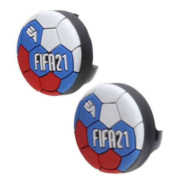 1 Par Ersättnings Rocker Caps Case Cover för PS4/PS5 Spelkontrolltillbehör Fotboll Blå