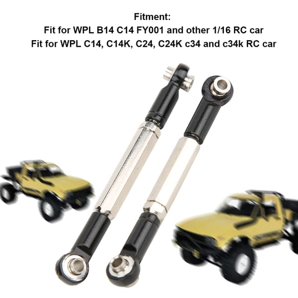 RC Tilbehør Forreste Bagerste Servo Link Stang til WPL B14 C14 FY001 1/16 RC Bil