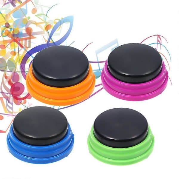 Recordable Prank Button Voice Recording Sound Button for Kids Interactive Toy Answer Buttons