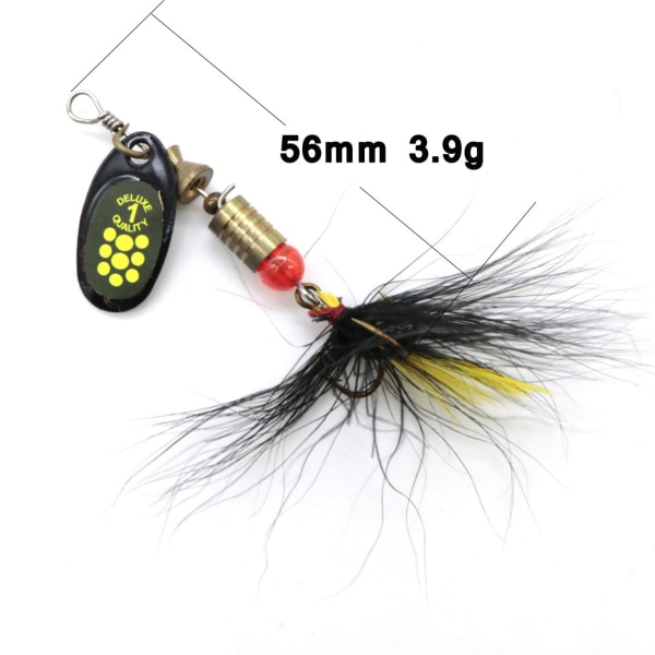 Road Runner spinning paljetter sett, metall krank paljetter, 3-7 g lokker, falske lokker (stil D)