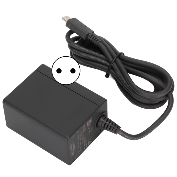 För Switch Power Adapter Bärbar snabbladdning spelkonsol AC Adapter för Switch 100‑240VEU Plug-W