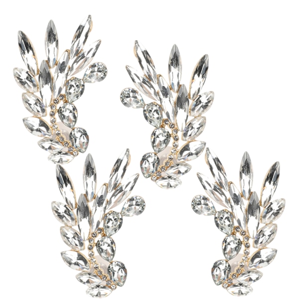 2 Par Graceful Ørepynt Øre-Studs Retro Øredropper for Kvinner/Jenter Legering Smykker Tilbehør Sølv