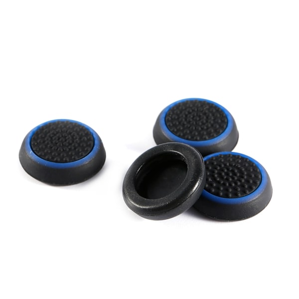 4 stk Silikon Kontroller Tommelpinne Joystick Deksel for PS3 PS4 XBOX Blå