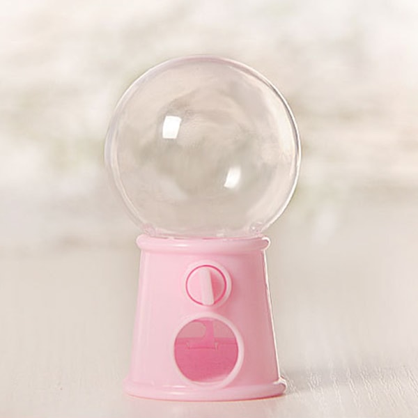 Kreativ Mini Lyspære Slikautomat - Flerfarvet Sød Gashapon Stil Slikdispenser, Plastik Opbevaringsboks (Pink, Sæt af 12)