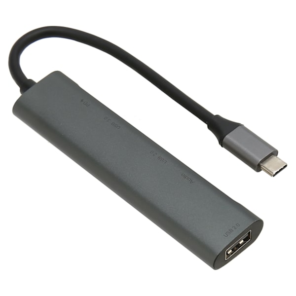 USB-C-keskitin 5-in-1, Type-C - 3,5 mm -keskitin, USB-keskitin, moniporttinen sovitin kotiin, toimistoon, viihteeseen, liiketoimintamatkoille