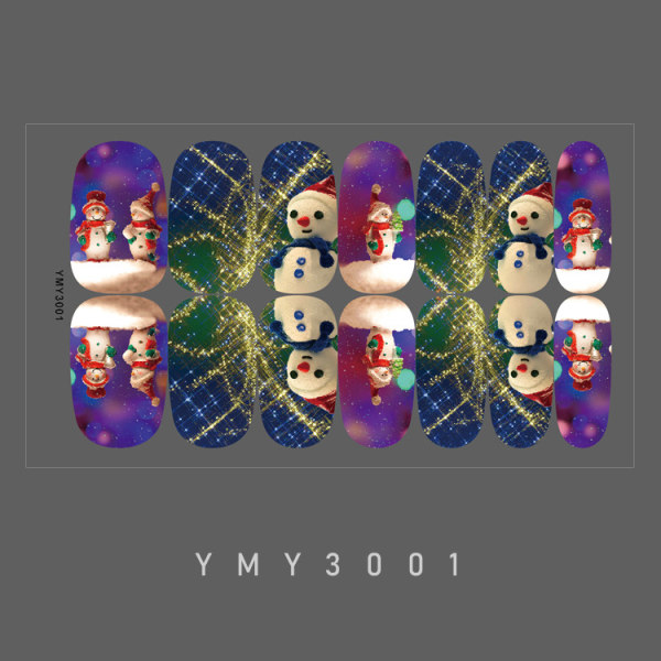 12 sarjaa joulukynsiä, joulun neliönmuotoiset soikeat tekokynnet akryylikynnet, jouluiset tekokynsilaastaria, nail art kynsien koristelu