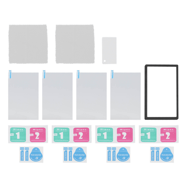 4 kpl Pelikonsolin näytönsuoja Sormenjälkiä kestävä ammattimainen karkaistu lasikalvo Switch OLED -isännälle