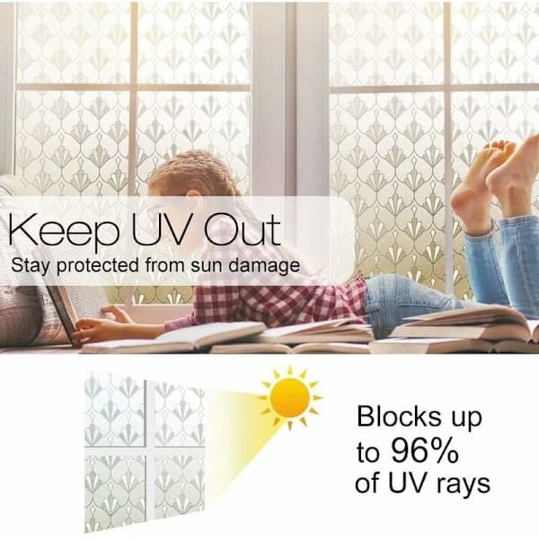 Static Cling Window Film, Privacy Blackout Reusable