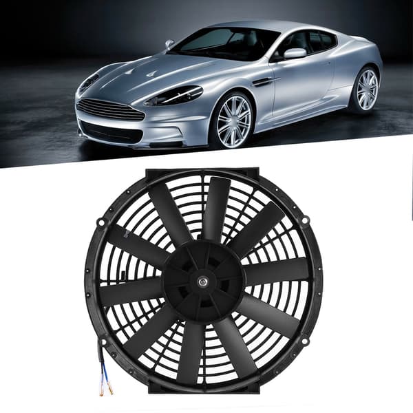 12 tommer Push Pull Bil Radiator Ventilator Motorkøling Monteringssæt Auto Modificerede Dele