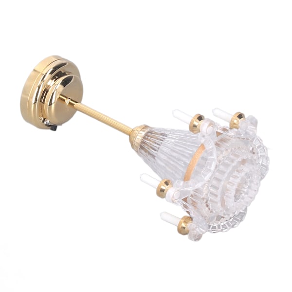 1:12 Skala Europeisk Retro Miniatyr Ljusstake Lampa - Utsökt Dekorativt Dockhus Tillbehör