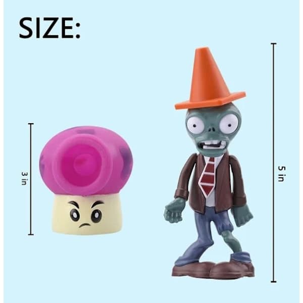 【bt02】Plants vs. Zombies 2 Serie Legetøjsfigurer - Samleobjekt Actionfigurer