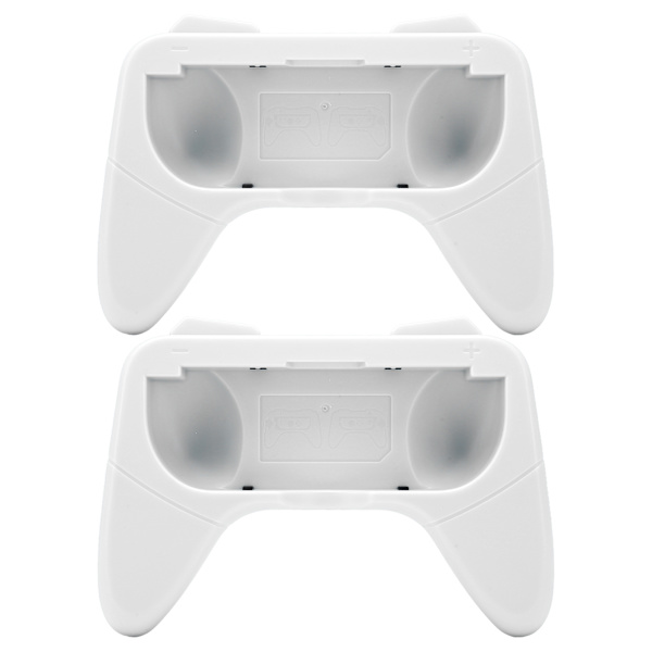 Handtagsskydd med Slitstarkt och Bekvämt Grepp, 2 Skyddsplattor för Switch OLED-Kontroller, Vit