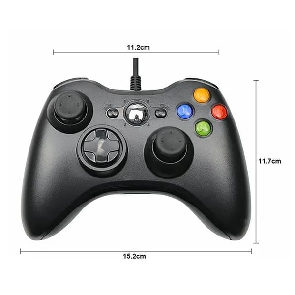 Universal kablet spillkontroller Gamepad Joystick for PC Laptop Android Svart