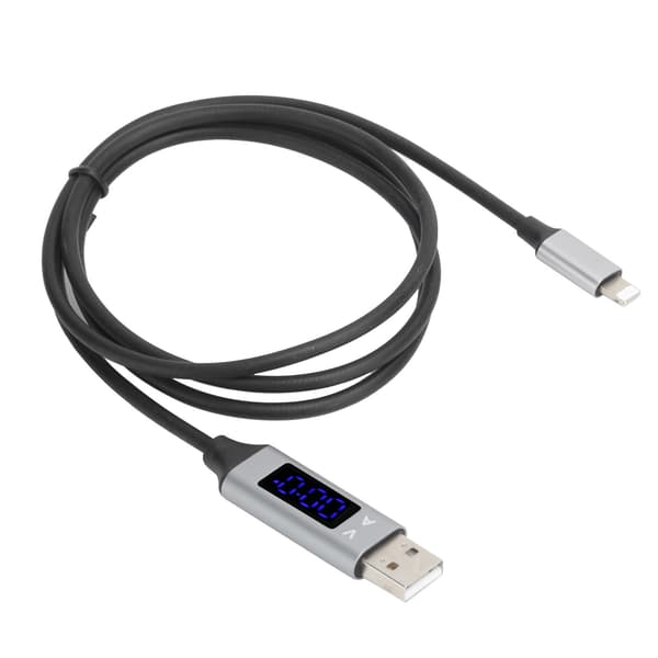 3A Hurtig Opladning USB-kabel med LED-display til Android iOS Type C