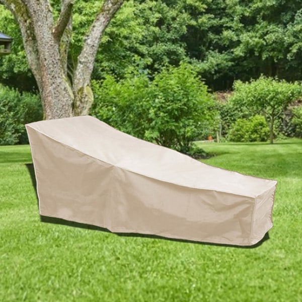 Havebetræk til havemøbler Vandtæt udendørs loungestol beskyttelsesbetræk (beige)