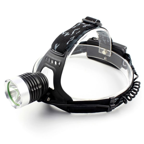 USB Laddningsbar Hög Effekt LED Huvudlampa med Vit Ljus för Utomhusaktiviteter - Perfekt för Fiske och Camping (3.7-4.2V)