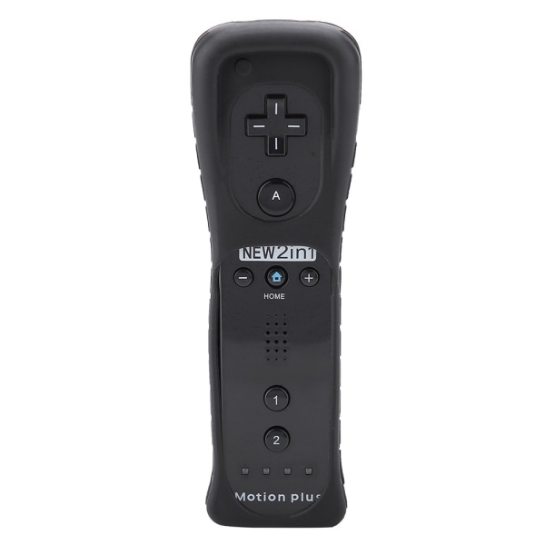 Somatosensorisk Spelhandtagskontroll Gamepad Inbyggd Accelerator för Nintendo Wii WiiU (Svart)