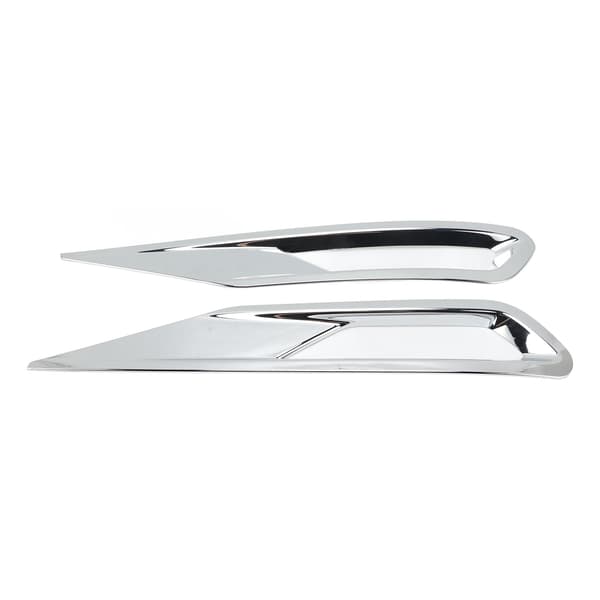 2 STK Front Tåkelys Deksel Trim Sølv Tåkelysramme Erstatning for Volvo XC60 2018 2021