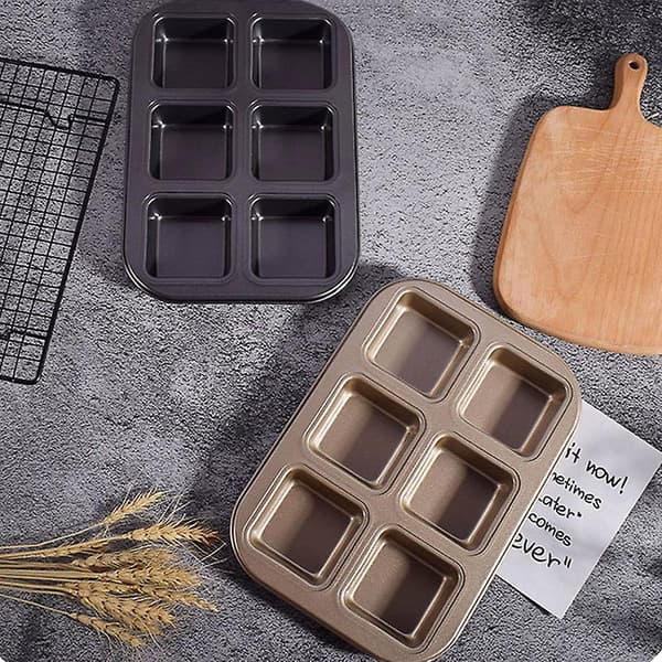 Nonstick Bakeware Square Muffin Panne - Bakeutstyr og Verktøy - Beste Gave til Mor/Gave til Gold