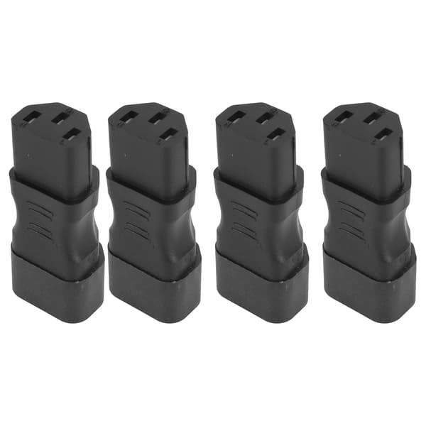 4 stk. IEC320 C14 til C13 strømadapter Universal Computer Laptop PDU UPS Stikforbindelse