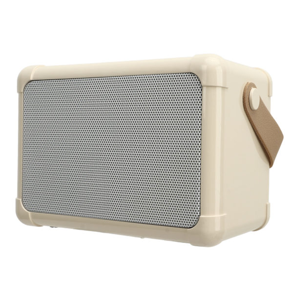 Karaokelaitte Mini BT-kaiutin Langaton Mikrofoni LED-valo 6 Äänitehostetta Suuri Kapasiteetti Akun Karaoke-soitin Beige