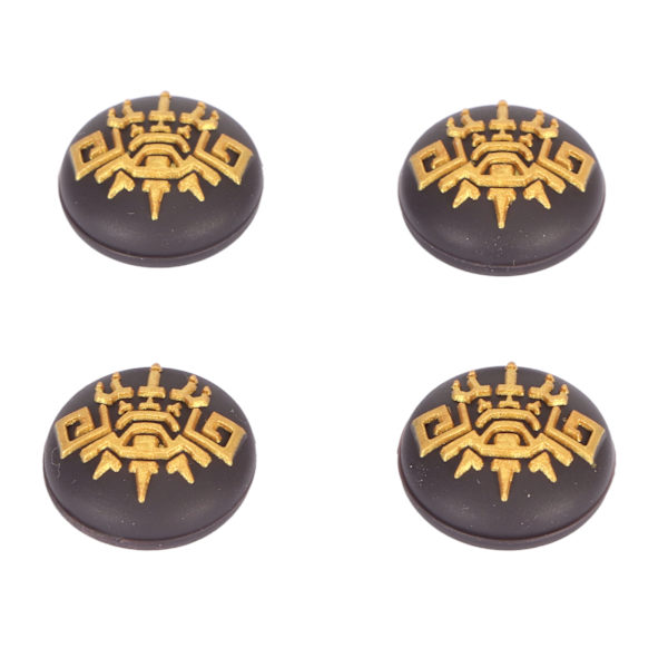 Joystick-skydd förhindrar glidning Skyddande dekorativ silikon tumgreppsskydd för Switch Lite 4-pack