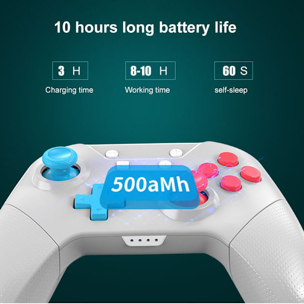 Bluetooth-pelikonsoli NFC-toiminnolla, kaksimoottorinen tärinä, langaton peliohjain 3D-ohjaimella Switch Sword Shield -pelille
