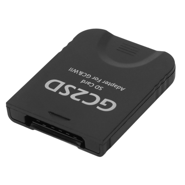 GC2SD Kortleser Plug and Play Bærbar Profesjonell Spillkonsoll Mikro Lagringskort Adapter for Wii for GC Svart