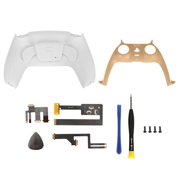 Game Controller Bagknap-tilbehør Professionel Mapping Burst Gamepad Dobbelt Bagknap til PS5 Controller Hvid