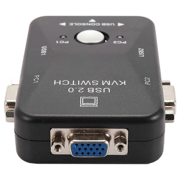 USB KVM Switch Switcher 2 Port VGA SVGA Switch Box USB 2.0 Mus Tastatur 1920X1440 Switch Box