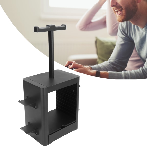 Game Storage Tower Most Storage 10 Disk 2 Headset Stand 4 Controllers for PS5 for PS4 for SwitchPro for XBOX Series