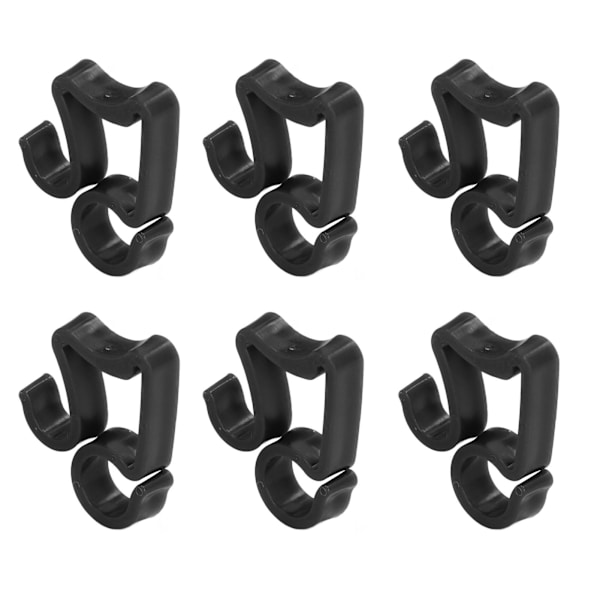 150 Utendørs Lys Klips for Julepynt: Vanntette, Frostsikre Plast Takrennekroker for Halloween & Julelys (Sorte)