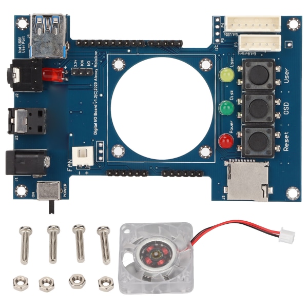 Digital IO-kort Manuell Lödning V1.2 För Mister FPGA 7 USB-portar IO-kort för Terasic DE10 Nano Tillbehör