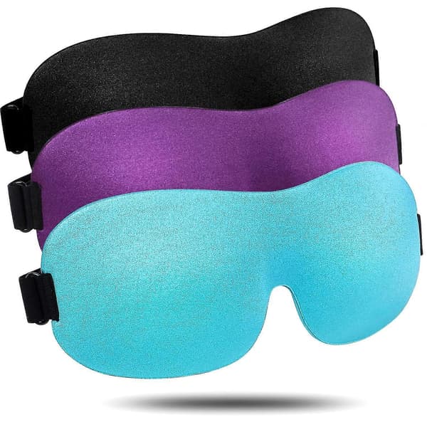 3D Djupt Formad Sovmask Lätt & Bekväm Ögonmask