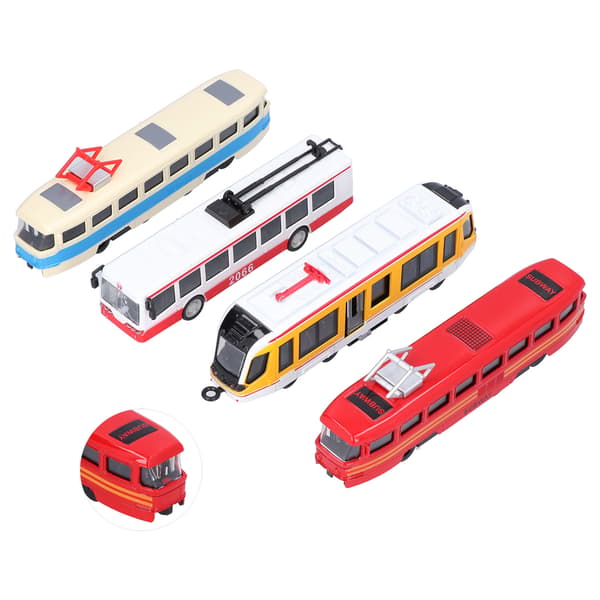 Højhastigheds Jernbane Bus Model Træk Tilbage Køretøj Samling Legetøj til Børn
