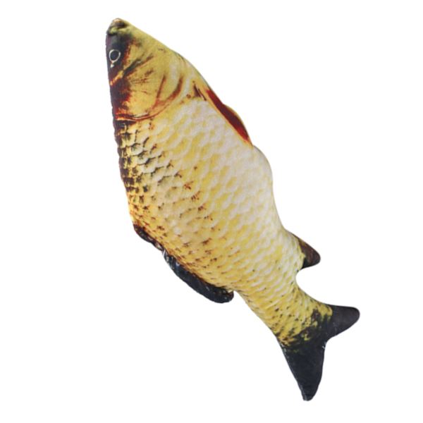 Kreativ 3D Karpformad Simuleringskudde Kastkudde Barnpresent Soffa Heminredning 40cm