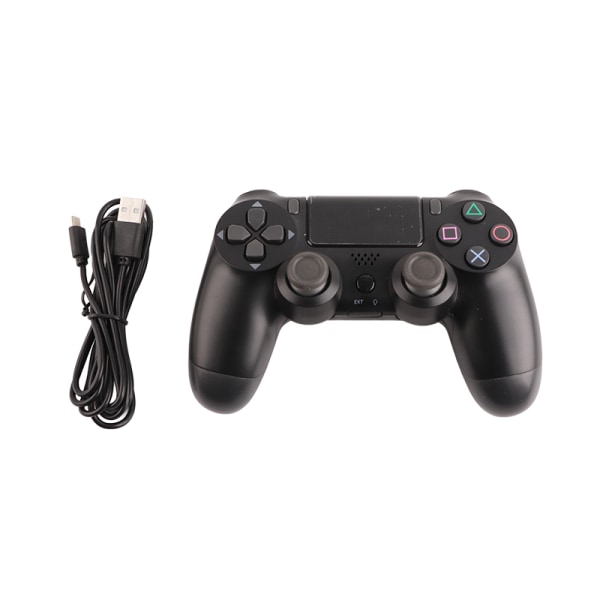 Trådløs Gamepad Joystick Fint Håndværk Følsom Hurtig Trådløs Spil Controller til PS4 Spilkonsol Sort