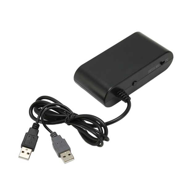 GC-kontrolleradapter med 4 porter, 3-i-1 spillkontrolleradapter med Turbo-funksjon for Switch for Wii U PC