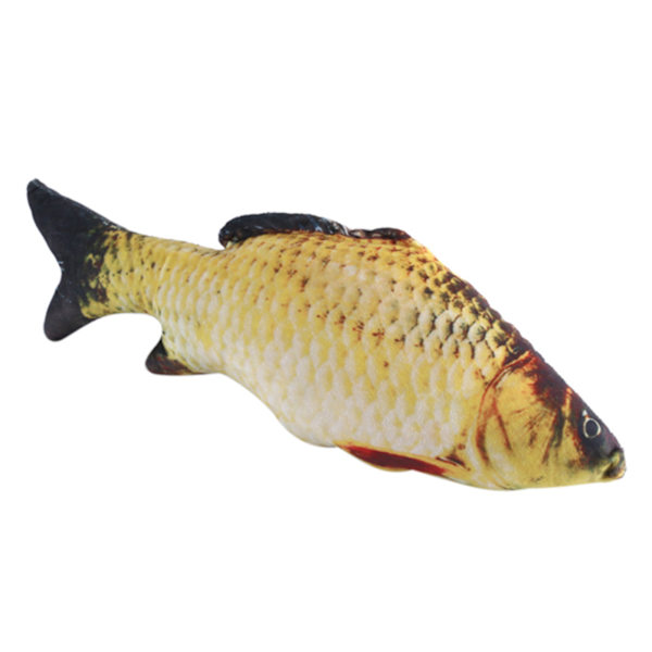 Kreativ 3D Karpformad Simuleringskudde Kastkudde Barnpresent Soffa Heminredning 40cm