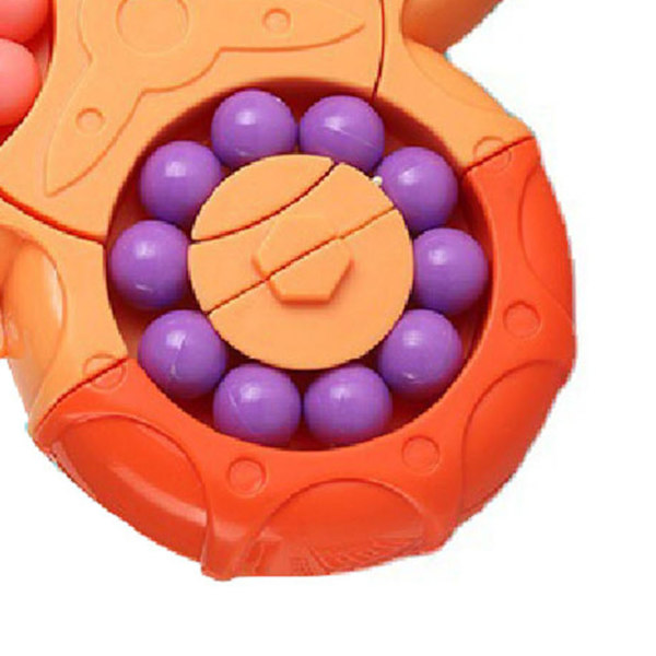 Roterande Pärlpussel Leksaker Utbildningsintelligensutveckling Intressant Rymd Imagination Barnleksak Orange Hexahedral Rotation Pussel Leksak