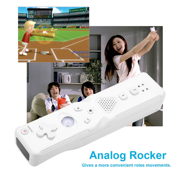 Analoginen Rocker Motion -pelikonsoli Intenser Game Experience -kaukosäädin Wii:lle - valkoinen
