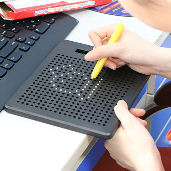 Magnetisk Ritbräda Leksak för Barn Stålkulor Pad Tablet