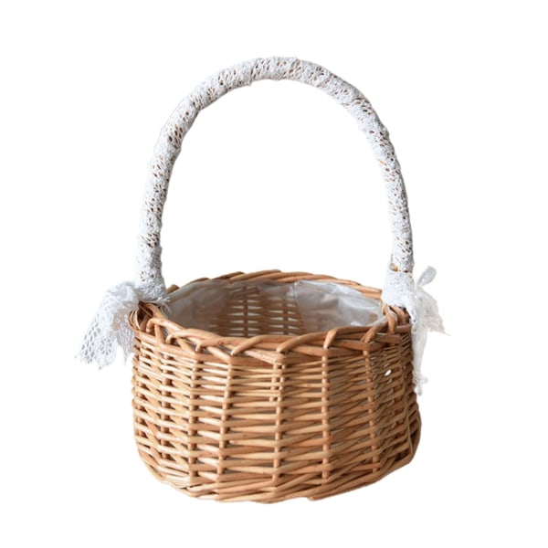 Lisää kuplapauleita ja kuplapuuvillaa lähettääksesi kukkia, käsitöitä, kukkakauppiaiden koreja, kukkakoreja ja pieniä kannettavia koreja [Girls Basket Large]