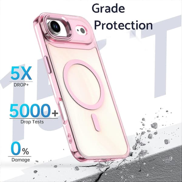 For iPhone 17 Air Case Compatible with MagSafe Color Changing PC TPU Phone Back Cover