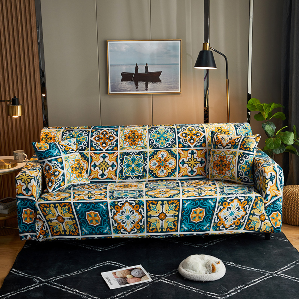 2 istuttava sohvan cover 140-180 cm Moderni sohvan cover käsinojilla Universal joustava cover Cover Bohemian Slipcover