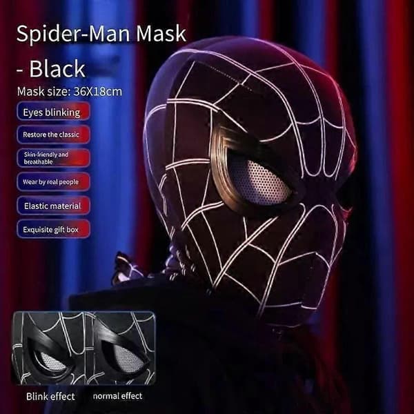 Spider-Man Action Øyebeskyttelseshjelm Halloweenfest