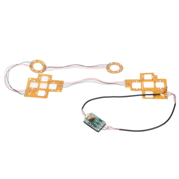 Trådløs kontroller LED-lystavle for PS5 flerfarget bord med vippestyrespakhette Kryssnøkkel ABXY liten knapp