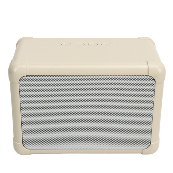 Karaokelaitte Mini BT-kaiutin Langaton Mikrofoni LED-valo 6 Äänitehostetta Suuri Kapasiteetti Akun Karaoke-soitin Beige